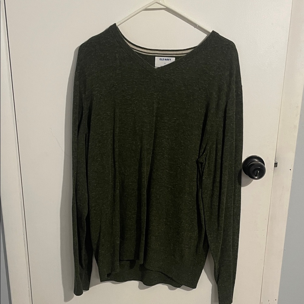 Old Navy Forest Green V-Neck Top